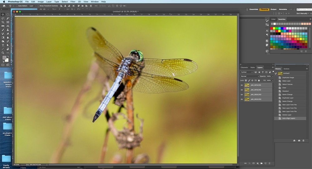 6 Aligned Layers befor blending